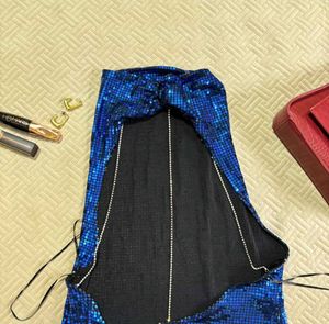Sparkling Blue Sequin Top