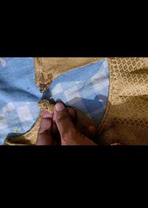 Woman golden stylish blouse