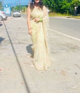 Elegant Embroidered Saree
