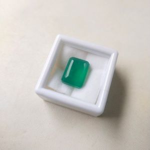 8.25 Cts.Natural Zambian Square Cut Panna Gemstone