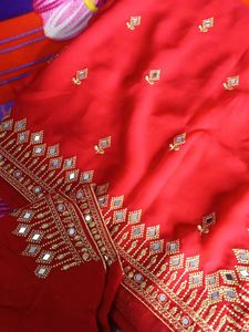 Real Mirror Work Saree ♥️