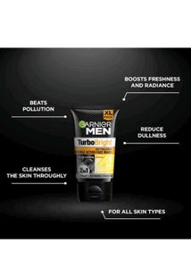 Garnier Men Turbo Bright FaceWash Pack Of 2 (150×2