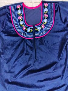 Elegant Velvet Nightgown