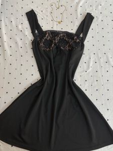 Black Lace Mini Dress