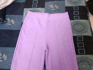 Lavender Bootcut Trousers