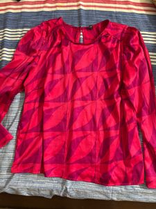 Stylish Pink Patterned Top