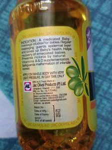Jac Olivol Baby Massage Oil