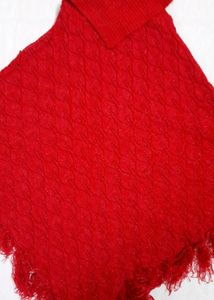 Red Colored Ponchu