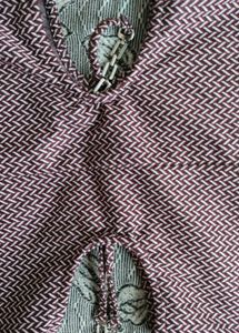 Burgundy Cutout Chevron Dress