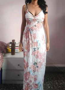 Floral Cutout Dress