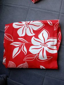 Red Floral Shirt &amp; Pants Pair (Size - L)