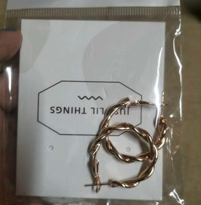 Golden Hoops Earings