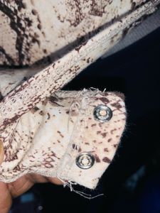 Snakeskin Print Bodysuit