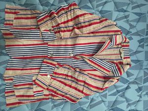 Striped Button-Down Shirt
