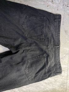 UNISEX Black Denim straight fade Jeans