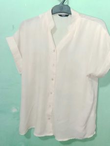 Elegant  Transparent Button-Down Shirt