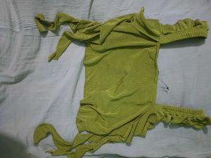 Green Tie Top