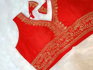 Red South Silk Blouse