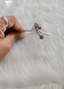 Pure Silver Butterfly Bangle Adjustable (Kada)