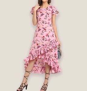 Pink Ruffled Dress