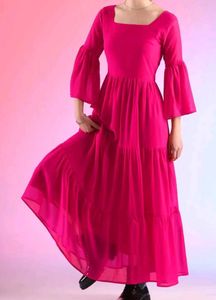Pink Long Maxi Dress