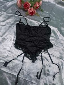 Black Lace Teddy Lingerie