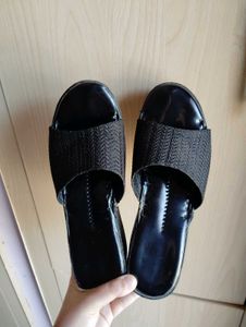 Black Slide Sandals