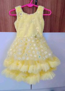 Yellow Floral Dress