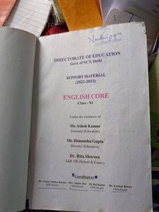 Support Material For Class 11th English