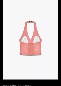 ZARA PINK HALTER TOP