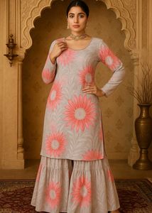 Floral Print Kurta Set