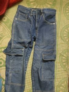 Blue Denim Cargo Jeans