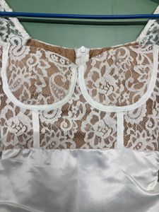 Corset Style White Bodycon Dress