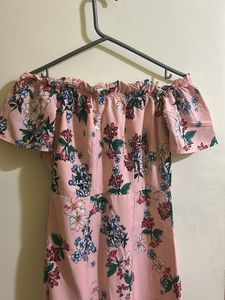 Summer Floral Dress With Lining