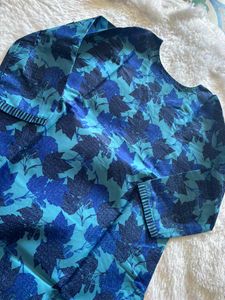 Readymade patiyala Blue Kurta Set