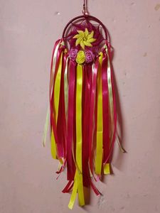 Pink & Yellow Spiral Dreamcatcher