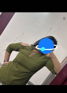 Olive Stylish Top