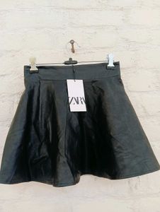 Zara Faux Leather Skirt