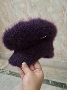 Plush Purple Beanie