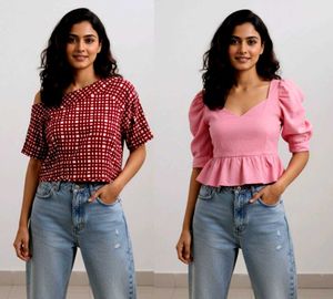 🛍️ 2 Good Tops Pink & Red ⭐⭐⭐⭐⭐