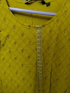 Elegant Mustard Kurta