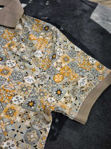 Patterned Mufti Polo Shirt