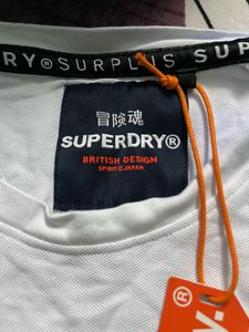 Superdry White Oversized T-Shirt With Varsity Team
