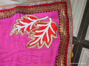 2 Colour Saree With Blouse