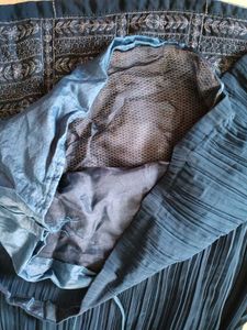 blue party wear dress