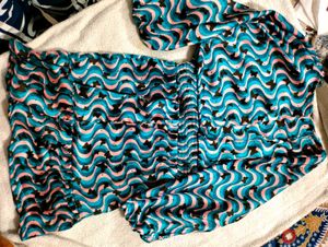 Retro Print Mini Dress Top