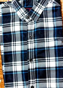 PREMIUM Blue & White Checked Shirt