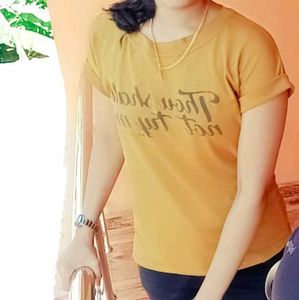 Yellow Tshirt For Womens