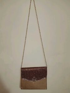 Sparkly Evening Clutch with Chain Strap
