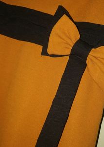 Mustard Black Cute Dress 💕